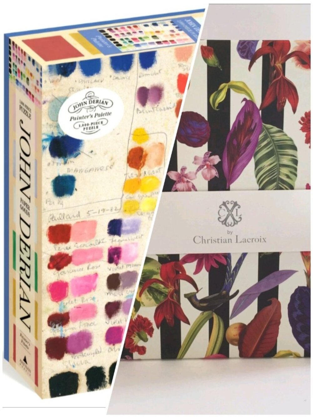 LOT of 2 NIB Fashion / Art Jigsaw Puzzles John Derian, Christian LaCroix